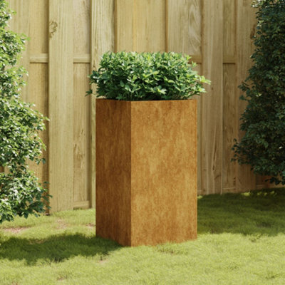 Berkfield Planter 40X40X80 Cm Corten Steel - image 1
