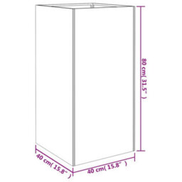 Berkfield Planter 40X40X80 Cm Corten Steel - thumbnail 6