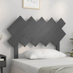 Berkfield Bed Headboard Grey 104X3X80.5 Cm Solid Wood Pine