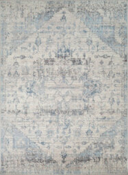 Livabliss Ankara-Vintage Grey Blue Traditional Boho Living Dining Bedroom Rug 160 X 213 Cm Easy Care, Non Shedding - thumbnail 1