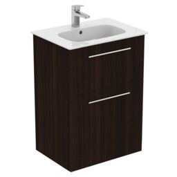 Ideal Standard I.life A Standard Matt Coffee Brown Oak Effect Freestanding Bathroom Vanity Unit (H) 853mm (W) 600mm - thumbnail 6