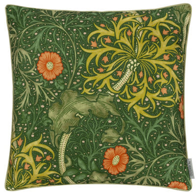 Morris & Co Seaweed Printed Piped Outdoor Cushion Cover - image 1