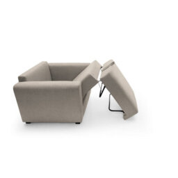 Abakus Direct Olly Linen Single Sofa Bed In Sand - thumbnail 6