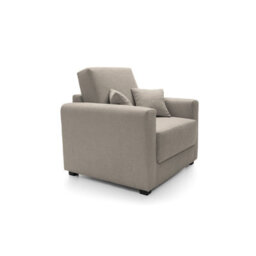 Abakus Direct Olly Linen Single Sofa Bed In Sand - thumbnail 3
