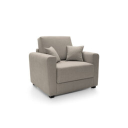 Abakus Direct Olly Linen Single Sofa Bed In Sand - thumbnail 2