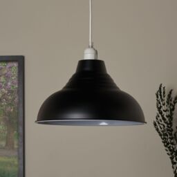 Inlight Lucia Black Pendant Round Light Shade (D)30Cm - thumbnail 2