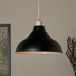 Inlight Lucia Black Pendant Round Light Shade (D)30Cm - thumbnail 1
