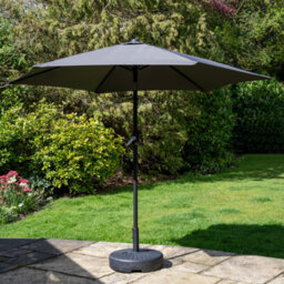 Sh&g 3M Steel Crank And Tilt Parasol - Dark Grey - thumbnail 2