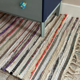Second Nature Online Festival Recycled Cotton Blend Rag Rug In Varied Colourways Indoor And Outdoor Use / 90 Cm X 150 Cm / Pastel