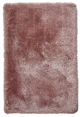 Red Plain Shaggy Rug, Handmade Rug With 8Cm Thick, Plain Modern Luxurious Rug For Bedroom, & Diningroom-150Cm (Circle)