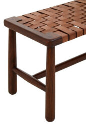 Buttercup Farm Inca Strapped Bench - Wood/textile - L43 X W124 X H48 Cm - Brown - thumbnail 6