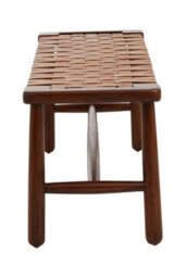 Buttercup Farm Inca Strapped Bench - Wood/textile - L43 X W124 X H48 Cm - Brown - thumbnail 5