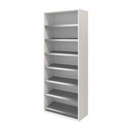 GoodHome Atomia Freestanding Matt White Fixed Shoe Rack (H)1875mm (L)750mm - thumbnail 2