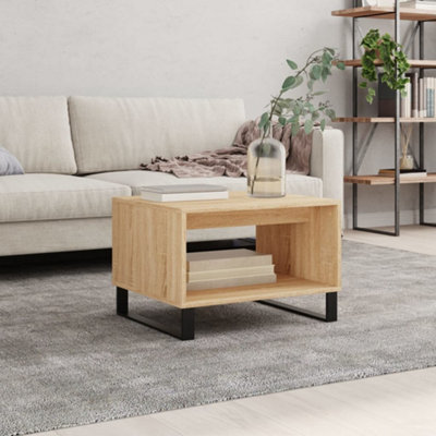 Berkfield Coffee Table Sonoma Oak 60X50X40 Cm Engineered Wood - image 1