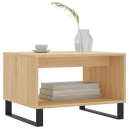 Berkfield Coffee Table Sonoma Oak 60X50X40 Cm Engineered Wood - thumbnail 3