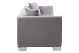 Orsina Rashika 3 Seat Grey Velvet Sofa - thumbnail 3