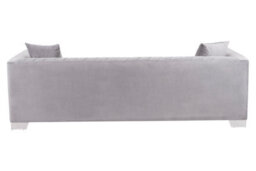 Orsina Rashika 3 Seat Grey Velvet Sofa - thumbnail 4