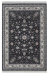 MiHOMEUK Minyatur Premium Quality V0375A Navy Abstract Modern Turkish Area Rug - 80 X 150 Cm - thumbnail 1