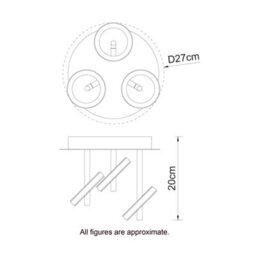 Cosylyte Holdon 3 Ring Drop Rod Integrated Led Modern Ceiling Spotlight - Chrome - thumbnail 8