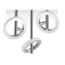 Cosylyte Holdon 3 Ring Drop Rod Integrated Led Modern Ceiling Spotlight - Chrome - thumbnail 6