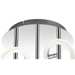 Cosylyte Holdon 3 Ring Drop Rod Integrated Led Modern Ceiling Spotlight - Chrome - thumbnail 7