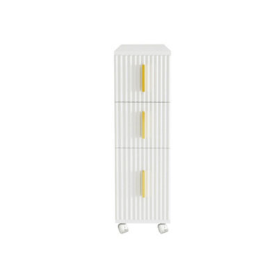 Hygrad Built to Survive Slim Bathroom Floor Cabinet, Narrow Floor Storage Unit With 3 Drawers With Built-In Wheels - image 1