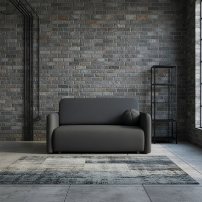 Viva Sun Iii Sofa Bed With Sleeping Function And Bedding Storage Metal Legs Chipboard Frame 150X103X85Cm Black - image 1