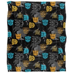 Transformers Repeat Logo Blanket White (One Size) - thumbnail 2