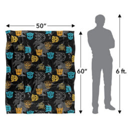 Transformers Repeat Logo Blanket White (One Size) - thumbnail 5