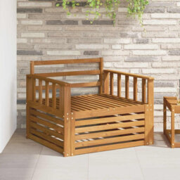 Walplus 2 Piece Outdoor Sofa Set Natural Garden Patio Seating