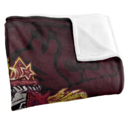 Harry Potter Gryffindor Crest Blanket Multicoloured (One Size) - thumbnail 3