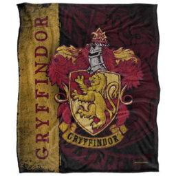 Harry Potter Gryffindor Crest Blanket Multicoloured (One Size) - thumbnail 2