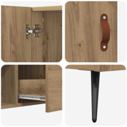 Walplus Sideboard Artisan Oak 100 X 36 X 60 Cm Engineered Wood - thumbnail 9