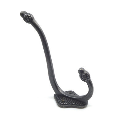 Oakcrafts - Antique Cast Iron Hat And Coat Hook Pineapple Tipped 115mm - Pack Of 4 - image 1