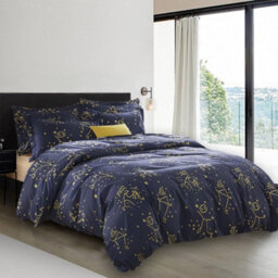 Ameha Printed Duvet Cover 3 Piece Set Star Light Design Reversible & Skin-Friendly King Size (230X220Cm) - thumbnail 3