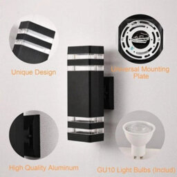 Modern Outdoor Up Down Wall Light - thumbnail 5