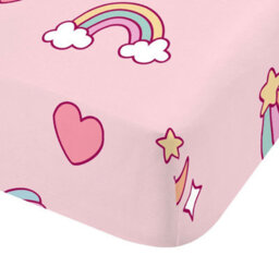 Catherine Lansfield Kids Forever Together Fitted Sheet Pastel - thumbnail 3