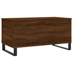 Berkfield Modern Coffee Table Brown Oak 90X44.5X45 Cm Engineered Wood - thumbnail 5
