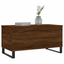 Berkfield Modern Coffee Table Brown Oak 90X44.5X45 Cm Engineered Wood - thumbnail 4