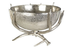 Orsina Antler Base Nickel Finsih Bowl, Centrepiece Bowl For Dining Table, Decorative Bowl For Stones, Jewels - thumbnail 2