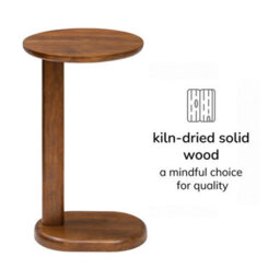 MH London Nora Side Table Solid Wood Living Room End Table Bedside Table Walnut Wooden Side Table - thumbnail 8