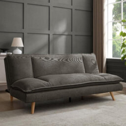 Home Detail Bonnet Clic-Clac Sofa Bed, Grey Linen - thumbnail 1