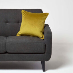 Homescapes Gold Filled Velvet Cushion With Piped Edge 46 X 46 Cm - thumbnail 2