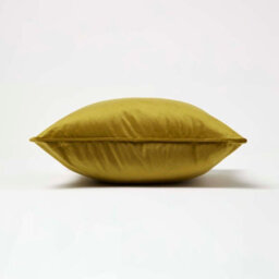 Homescapes Gold Filled Velvet Cushion With Piped Edge 46 X 46 Cm - thumbnail 4