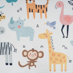 Loomed Washable Non-Slip Kids Nursery Animal Print Play Mat 190Cm X 280Cm - thumbnail 7