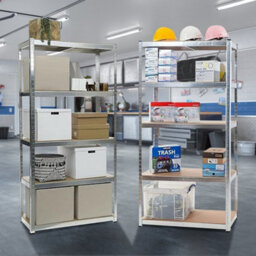 2 X 5 Tier Shelving Unit - For Storage Heavy Duty Racking Shelf Shelves Shed Metal Home Garage Work - thumbnail 2