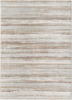 Livabliss Roma-Modern Brown Grey Green Living Dining Bedroom Rug 160 X 215 Cm Easy Care, Non Shedding - image 1