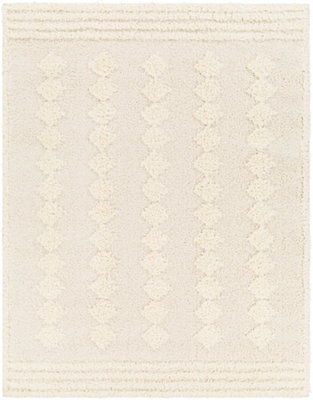Livabliss Rodos-Modern Beige White Soft Plush Pile Living Bedroom Rug 200 X 275 Cm Easy Care, Non Shedding - image 1