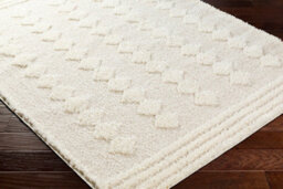 Livabliss Rodos-Modern Beige White Soft Plush Pile Living Bedroom Rug 200 X 275 Cm Easy Care, Non Shedding - thumbnail 6