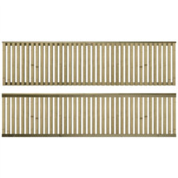 Premier Garden Supplies Premier Tuscany Wooden Trellis Panel 6Ft X 1.5Ft (5 Pack) Vertical Slatted Decorative Fencing Topper For Climbing Plant Support - thumbnail 5